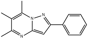 5,6,7-trimethyl-2-phenylpyrazolo[1,5-a]pyrimidine 结构式