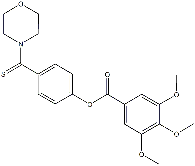 4-(4-morpholinylcarbothioyl)phenyl 3,4,5-trimethoxybenzoate|
