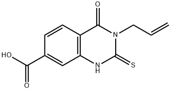 3-allyl-4-oxo-2-thioxo-1,2,3,4-tetrahydro-7-quinazolinecarboxylic acid Structure