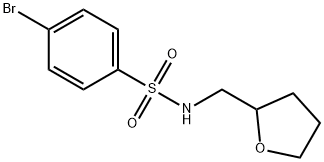 4-bromo-N-(tetrahydro-2-furanylmethyl)benzenesulfonamide 结构式