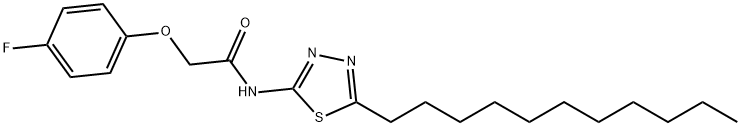 310419-34-2 2-(4-fluorophenoxy)-N-(5-undecyl-1,3,4-thiadiazol-2-yl)acetamide