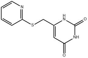 6-[(2-pyridinylsulfanyl)methyl]-2,4(1H,3H)-pyrimidinedione Structure