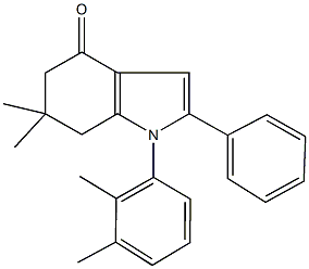 1-(2,3-dimethylphenyl)-6,6-dimethyl-2-phenyl-1,5,6,7-tetrahydro-4H-indol-4-one,310456-51-0,结构式