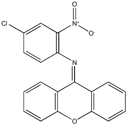 4-chloro-2-nitro-N-(9H-xanthen-9-ylidene)aniline,310457-95-5,结构式