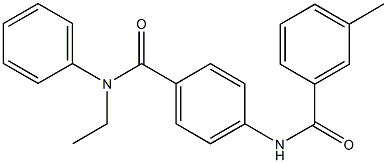 N-{4-[(ethylanilino)carbonyl]phenyl}-3-methylbenzamide Structure