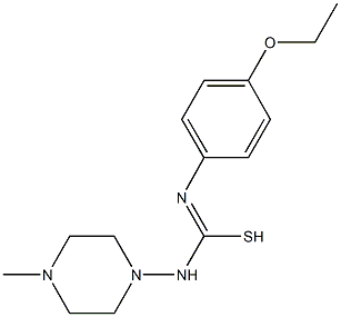 N'-(4-ethoxyphenyl)-N-(4-methyl-1-piperazinyl)carbamimidothioic acid Structure