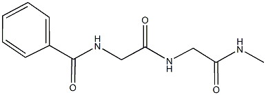 N-(2-{[2-(methylamino)-2-oxoethyl]amino}-2-oxoethyl)benzamide 化学構造式