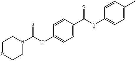 O-[4-(4-toluidinocarbonyl)phenyl] 4-morpholinecarbothioate Struktur