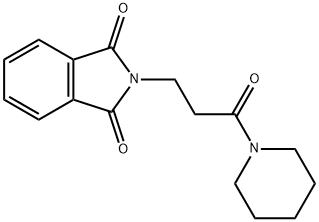 2-[3-oxo-3-(1-piperidinyl)propyl]-1H-isoindole-1,3(2H)-dione,31122-64-2,结构式