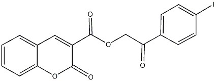 2-(4-iodophenyl)-2-oxoethyl 2-oxo-2H-chromene-3-carboxylate Structure