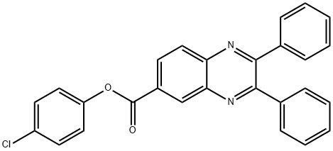 4-chlorophenyl 2,3-diphenyl-6-quinoxalinecarboxylate Structure