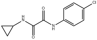 N~1~-(4-chlorophenyl)-N~2~-cyclopropylethanediamide Struktur