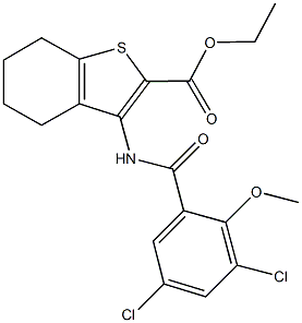 311320-42-0 ethyl 3-[(3,5-dichloro-2-methoxybenzoyl)amino]-4,5,6,7-tetrahydro-1-benzothiophene-2-carboxylate