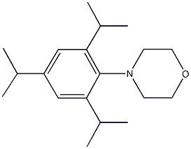 4-(2,4,6-triisopropylphenyl)morpholine 化学構造式