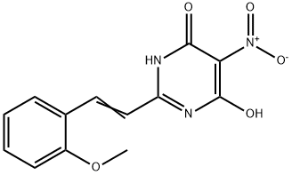 5-nitro-2-[2-(2-methoxyphenyl)vinyl]-4,6-pyrimidinediol Structure