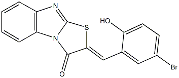 2-(5-bromo-2-hydroxybenzylidene)[1,3]thiazolo[3,2-a]benzimidazol-3(2H)-one Structure