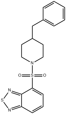 4-[(4-benzyl-1-piperidinyl)sulfonyl]-2,1,3-benzothiadiazole Struktur