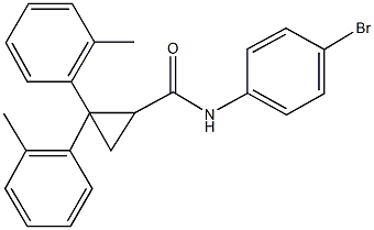 N-(4-bromophenyl)-2,2-bis(2-methylphenyl)cyclopropanecarboxamide Structure