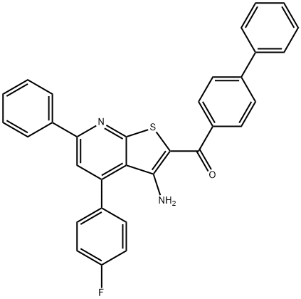 311333-19-4 [3-amino-4-(4-fluorophenyl)-6-phenylthieno[2,3-b]pyridin-2-yl]([1,1'-biphenyl]-4-yl)methanone