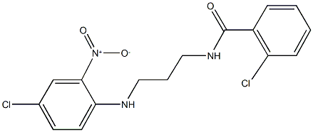 2-chloro-N-(3-{4-chloro-2-nitroanilino}propyl)benzamide Structure
