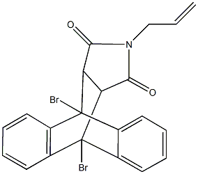 17-allyl-1,8-dibromo-17-azapentacyclo[6.6.5.0~2,7~.0~9,14~.0~15,19~]nonadeca-2,4,6,9,11,13-hexaene-16,18-dione,311764-68-8,结构式