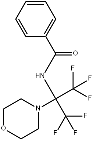 N-[2,2,2-trifluoro-1-(4-morpholinyl)-1-(trifluoromethyl)ethyl]benzamide Structure