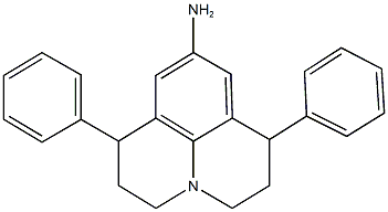 1,7-diphenyl-2,3,6,7-tetrahydro-1H,5H-pyrido[3,2,1-ij]quinolin-9-ylamine 结构式