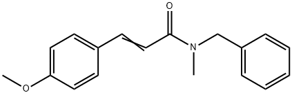 N-benzyl-3-(4-methoxyphenyl)-N-methylacrylamide Struktur