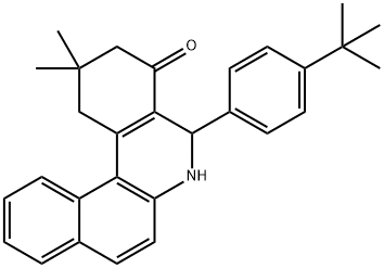 5-(4-tert-butylphenyl)-2,2-dimethyl-2,3,5,6-tetrahydrobenzo[a]phenanthridin-4(1H)-one Structure