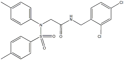 N-(2,4-dichlorobenzyl)-2-{4-methyl[(4-methylphenyl)sulfonyl]anilino}acetamide Struktur