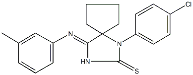 311774-74-0 1-(4-chlorophenyl)-4-[(3-methylphenyl)imino]-1,3-diazaspiro[4.4]nonane-2-thione