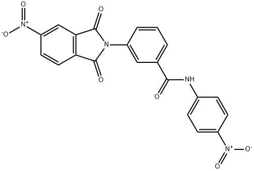 3-{5-nitro-1,3-dioxo-1,3-dihydro-2H-isoindol-2-yl}-N-{4-nitrophenyl}benzamide Structure