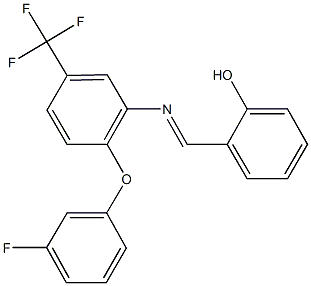 2-({[2-(3-fluorophenoxy)-5-(trifluoromethyl)phenyl]imino}methyl)phenol,311781-32-5,结构式