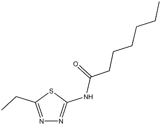 N-(5-ethyl-1,3,4-thiadiazol-2-yl)heptanamide,311782-38-4,结构式