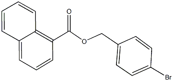 4-bromobenzyl 1-naphthoate,311783-65-0,结构式