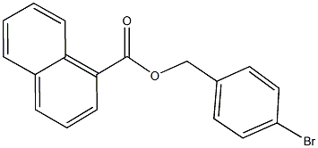 4-bromobenzyl 1-naphthoate Structure