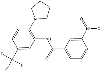 311785-16-7 3-nitro-N-[2-(1-pyrrolidinyl)-5-(trifluoromethyl)phenyl]benzamide