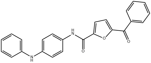 N-(4-anilinophenyl)-5-benzoyl-2-furamide Struktur