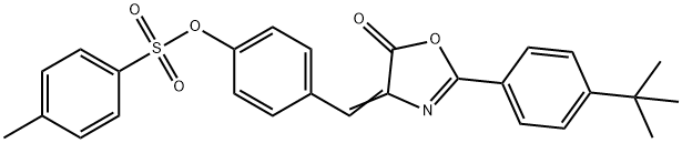 4-[(2-(4-tert-butylphenyl)-5-oxo-1,3-oxazol-4(5H)-ylidene)methyl]phenyl 4-methylbenzenesulfonate|