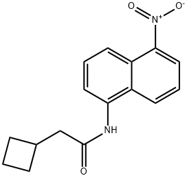 2-cyclobutyl-N-{5-nitro-1-naphthyl}acetamide Structure