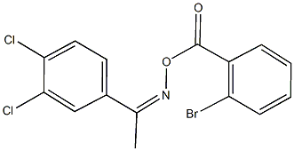 1-(3,4-dichlorophenyl)ethanone O-(2-bromobenzoyl)oxime 化学構造式