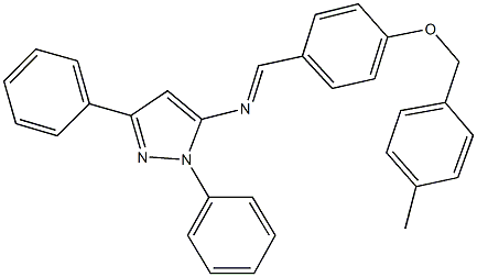 311787-12-9 N-(1,3-diphenyl-1H-pyrazol-5-yl)-N-{4-[(4-methylbenzyl)oxy]benzylidene}amine