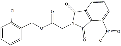 2-chlorobenzyl {4-nitro-1,3-dioxo-1,3-dihydro-2H-isoindol-2-yl}acetate,311787-79-8,结构式