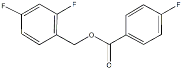 2,4-difluorobenzyl 4-fluorobenzoate,311788-16-6,结构式