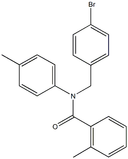 N-(4-bromobenzyl)-2-methyl-N-(4-methylphenyl)benzamide Structure