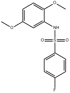 N-(2,5-dimethoxyphenyl)-4-fluorobenzenesulfonamide Structure