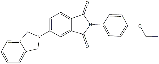 2-(4-ethoxyphenyl)-5-(2-isoindolinyl)-1H-isoindole-1,3(2H)-dione Structure