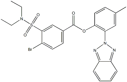 311791-32-9 2-(2H-1,2,3-benzotriazol-2-yl)-4-methylphenyl 4-bromo-3-[(diethylamino)sulfonyl]benzoate
