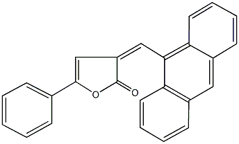 3-(9-anthrylmethylene)-5-phenyl-2(3H)-furanone Structure