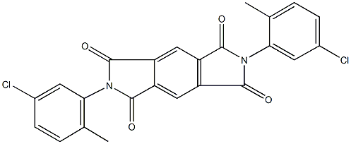 2,6-bis(5-chloro-2-methylphenyl)pyrrolo[3,4-f]isoindole-1,3,5,7(2H,6H)-tetrone,311793-83-6,结构式